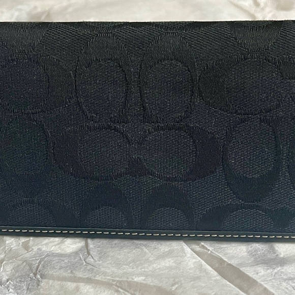 A Coach black wallet/checkbook - Picture 8 of 8